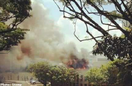 Fire at Singapore Polytechnic food court