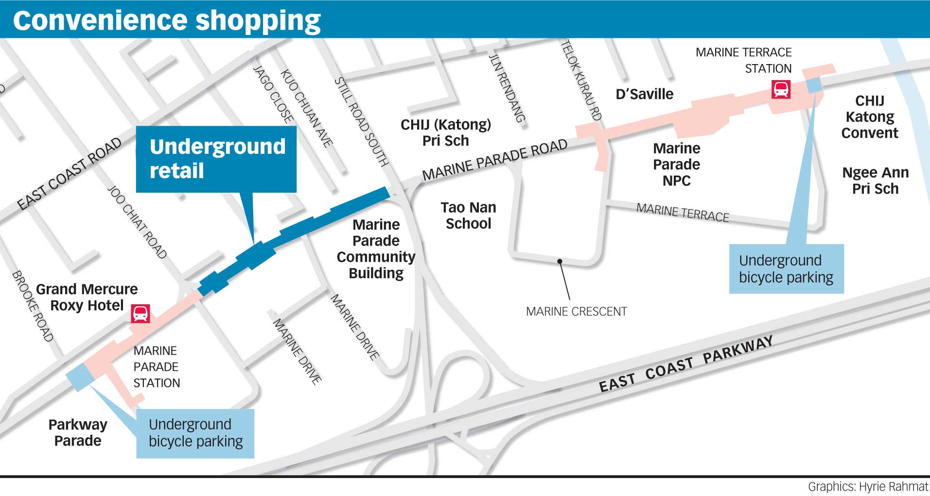 Marine Parade Mrt Map Next Stop: Underground Mall Linking Marine Parade Station, Business News -  Asiaone
