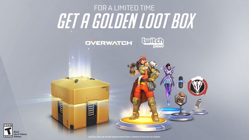 A special edition lootbox in Overwatch