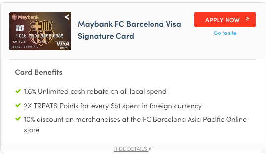 Maybank FC Barcelona Visa Signature Card