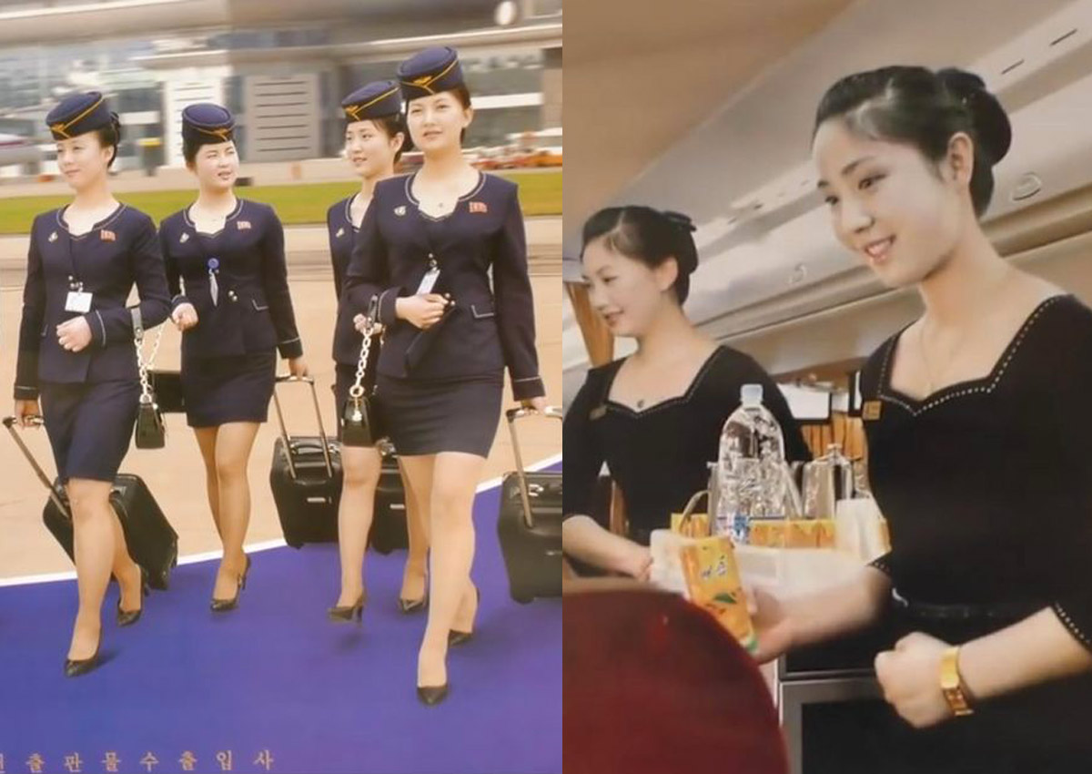 Out with the old, in with the new: Cabin crew in short skirts grace