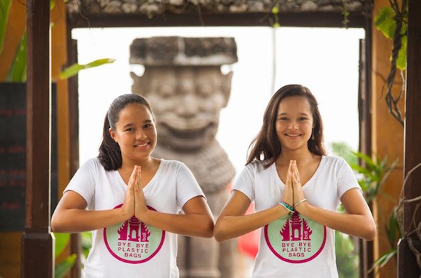 Image result for bye bye plastic bags bali girls