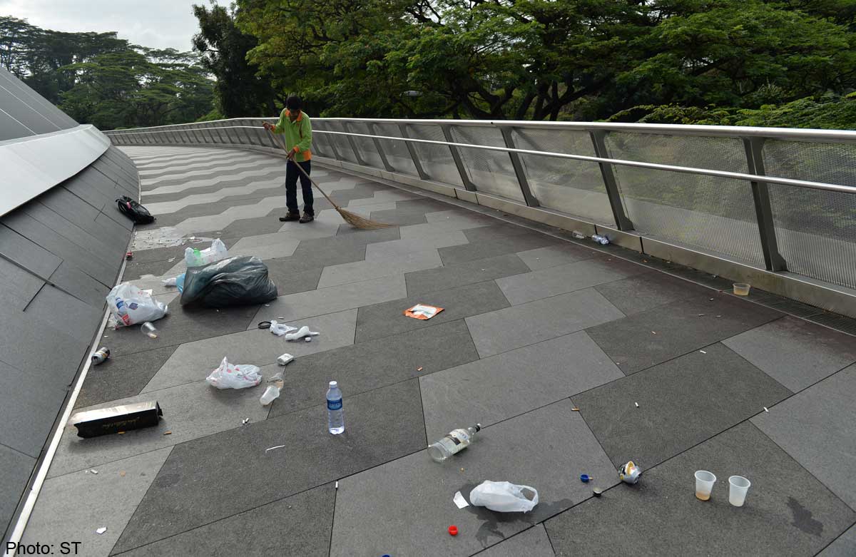 Bins full, so we litter?, Singapore News AsiaOne