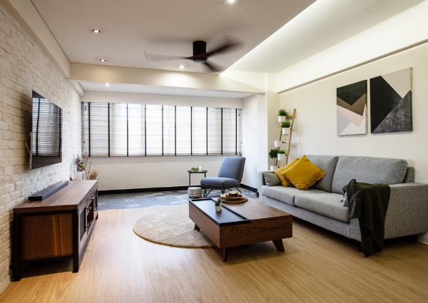This 4 Room Bedok Hdb Home Features A Modern And Rustic Look