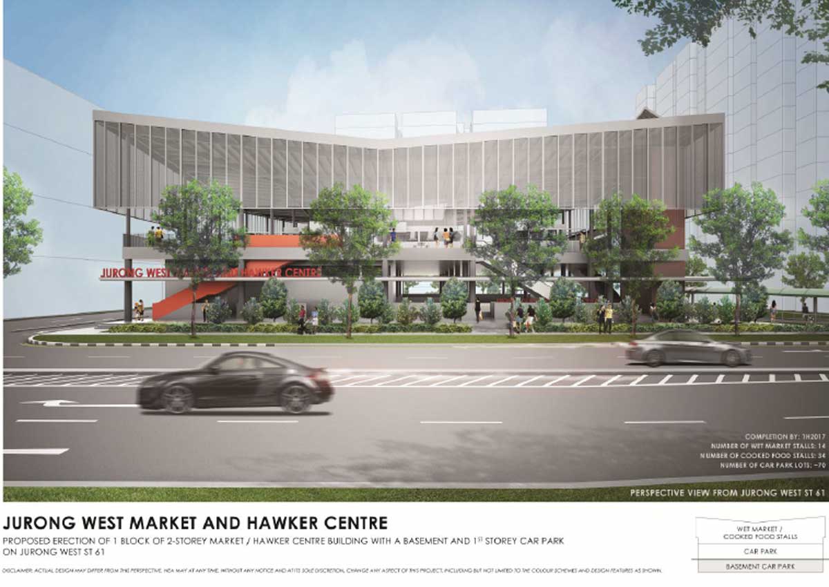 New 2storey hawker centre in Jurong West to be completed by first half