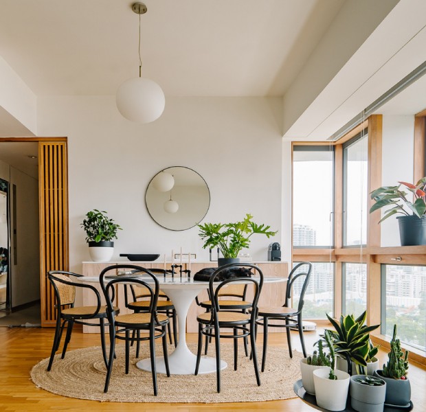 How a couple turned a 20-year-old rental apartment into a stylish home