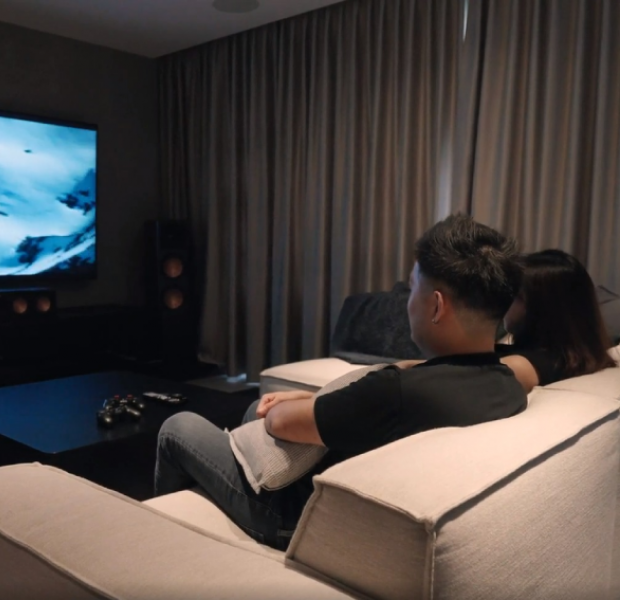 Movie buff inspired by dad to build impressive sound system in 5-room HDB flat