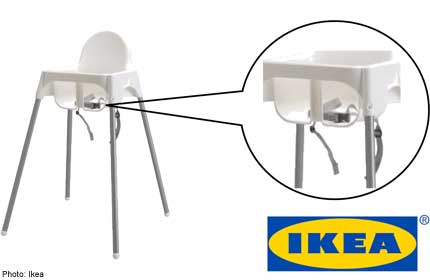 Ikea Recalls Antilop Children S High Chair Belt