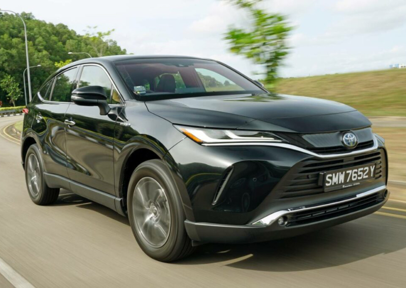Toyota car on road price