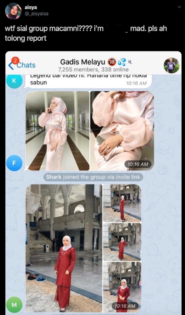 Telegram awek tudung