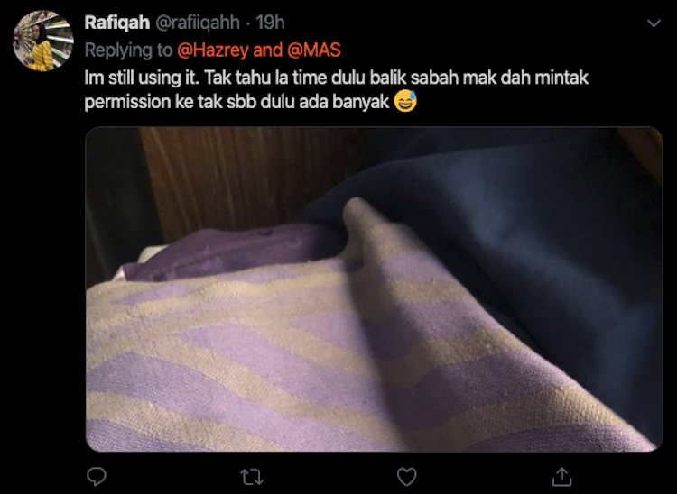 Netizens laud passenger who returned a stolen blanket to Malaysia ...
