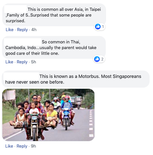 Family Of 3 Spotted On Vespa Sparks Concern Among Singapore Netizens