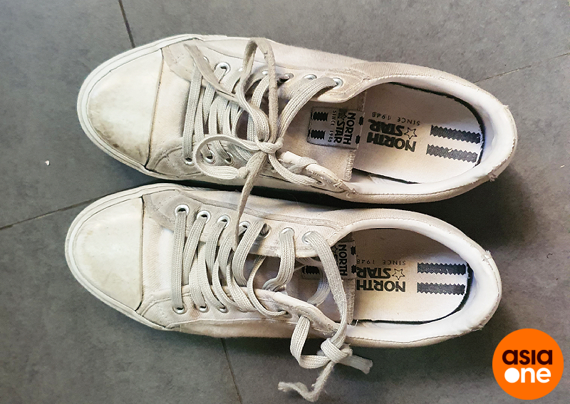 how to clean white vans with toilet paper