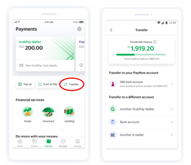 GrabPay wallet update: You can now make transfers to your bank account