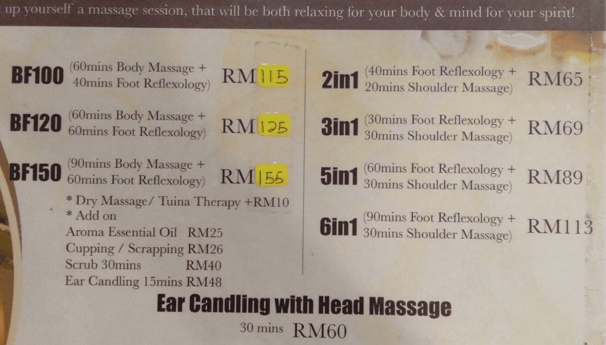 JB massage price guide (2023) Bangkok Spa, Thai Odyssey & more