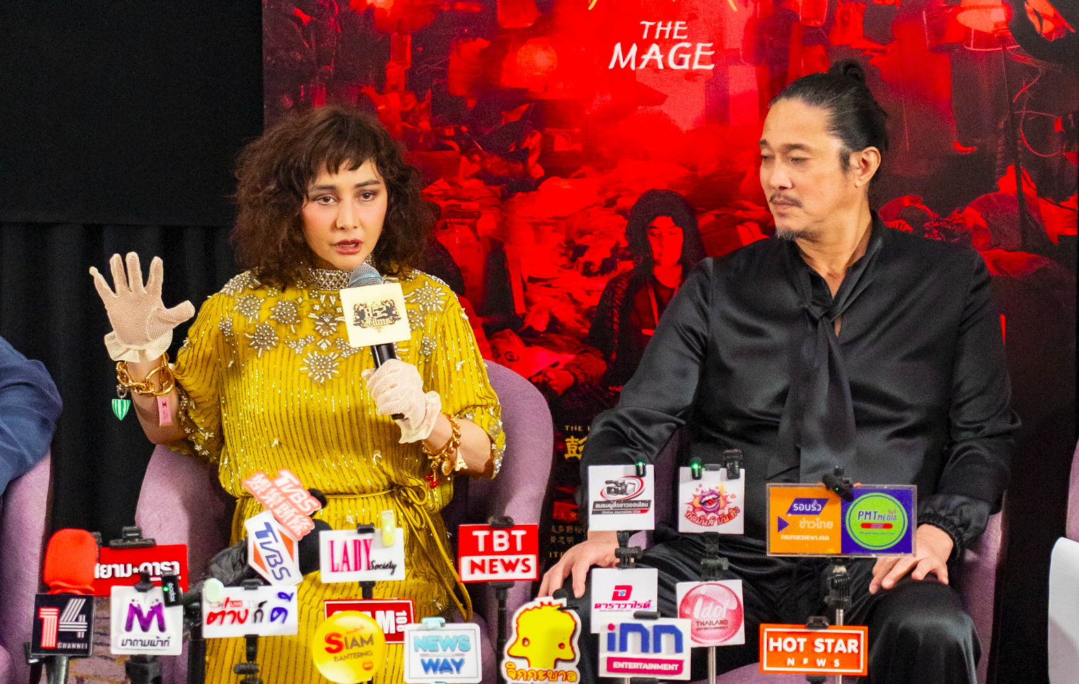 Josie Ho, seen here with her actor husband Conroy Chan, shared that due to the time constraint, she placed her trust in Danny Pang and tried out more improvisation in her performance for The Mage. PHOTO: 852 Films
