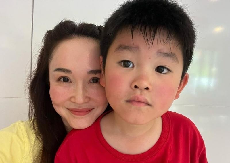 Fann Wong & son Zed. 