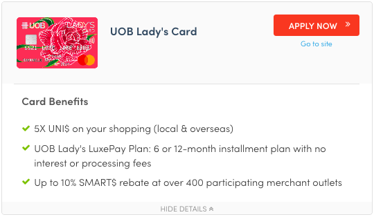 UOB lady card