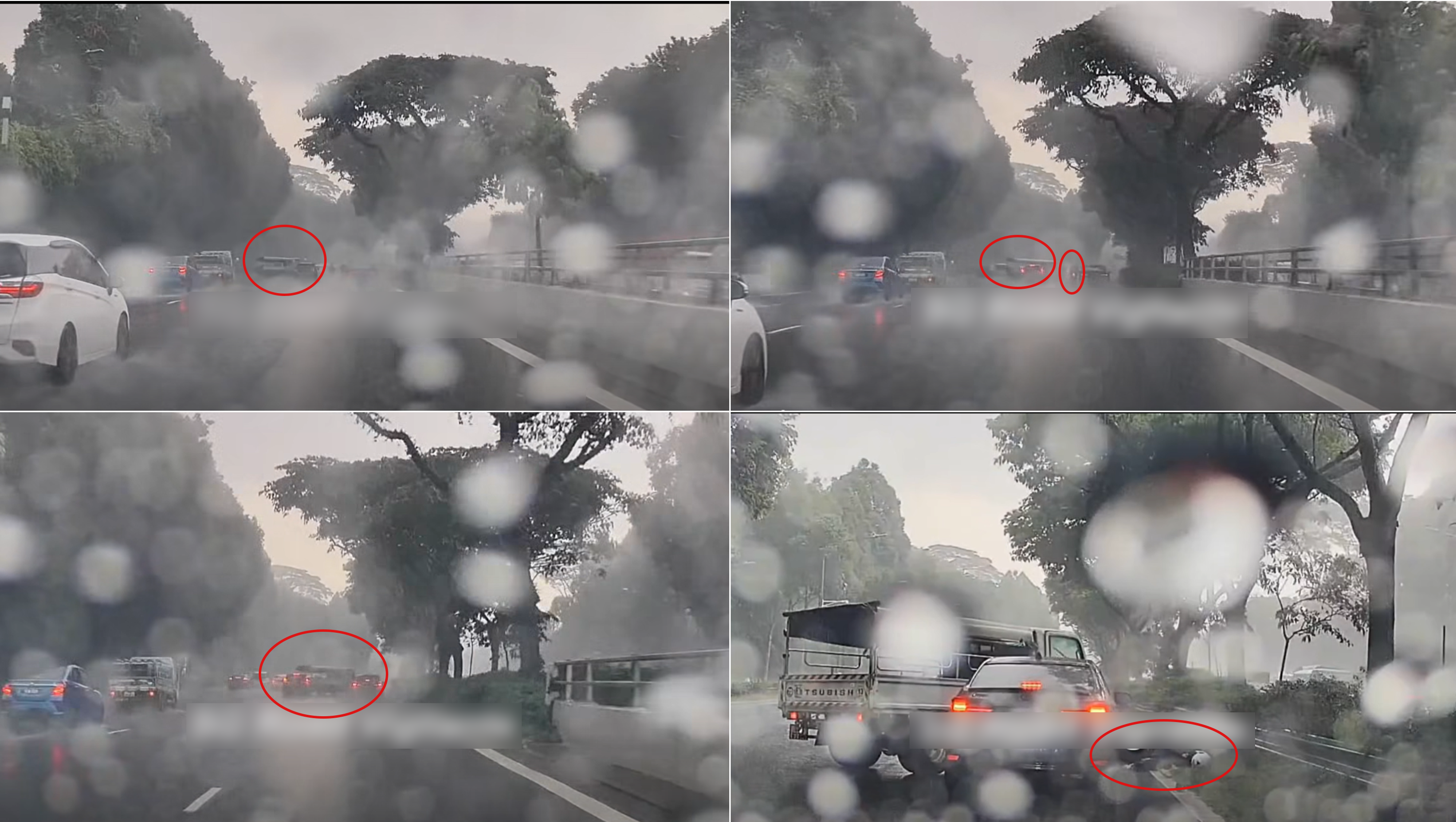 Scene breakdown showing how the accident unfolded.