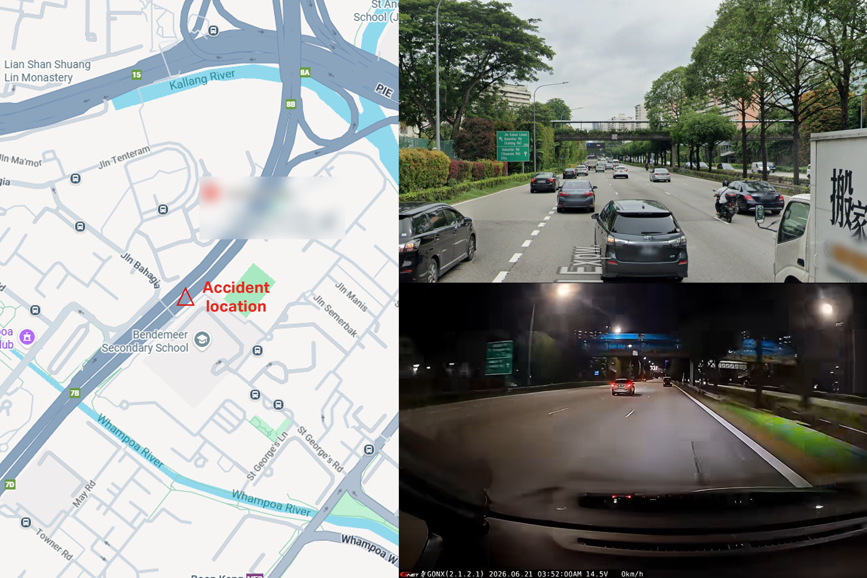 Map showing where the incident happened on June 21. 