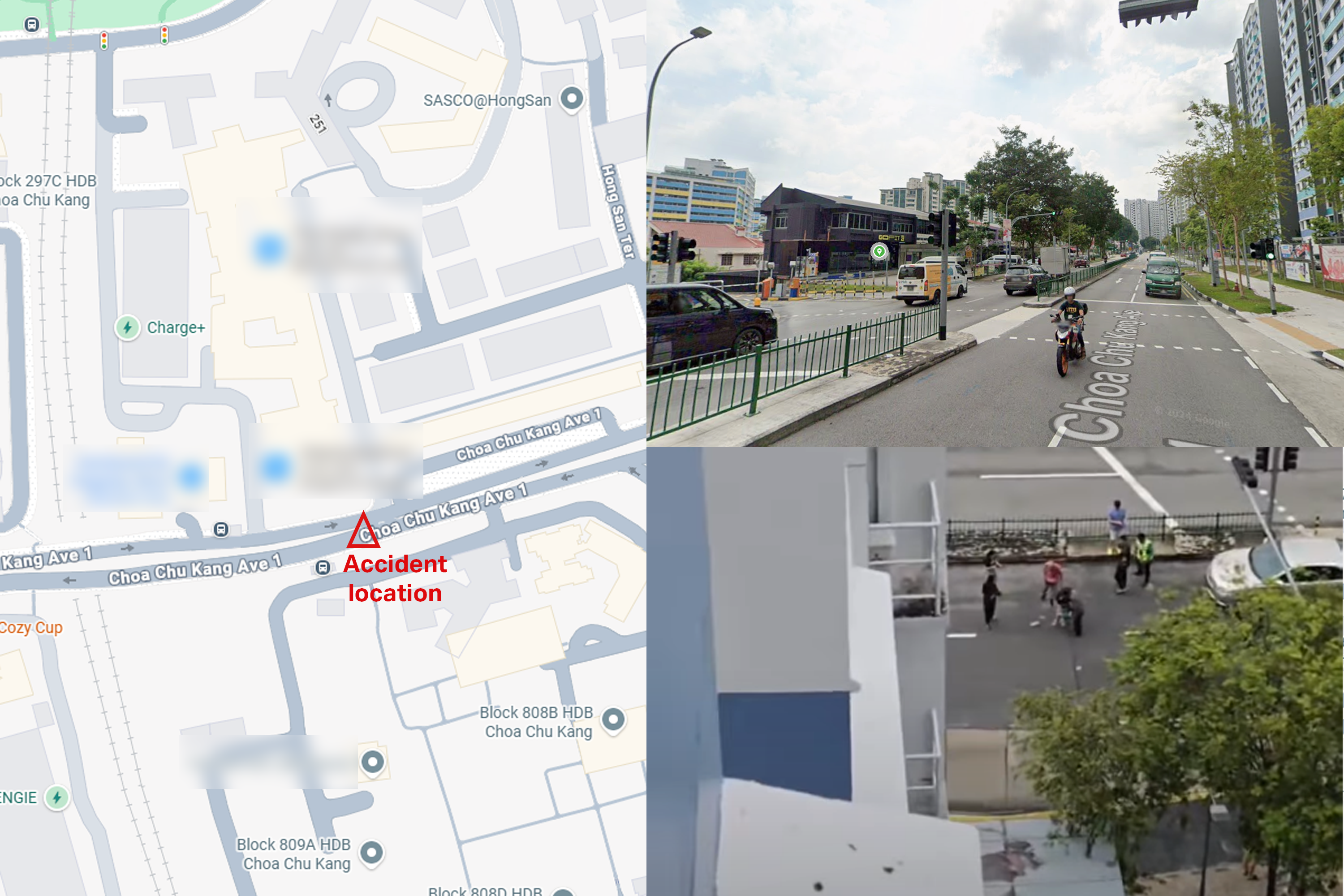 Map showing where the accident happened.