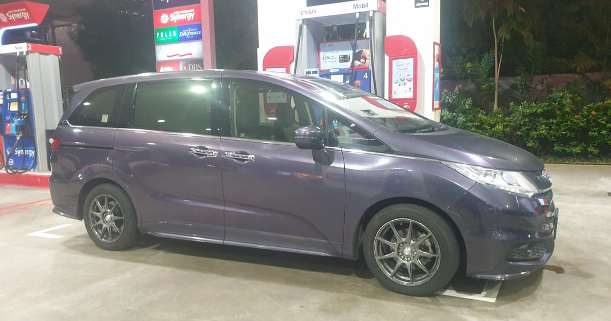 The car driven by the 35-year-old man who had driven against the flow of traffic before entering a petrol station.