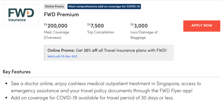 cheap travel insurance singapore covid