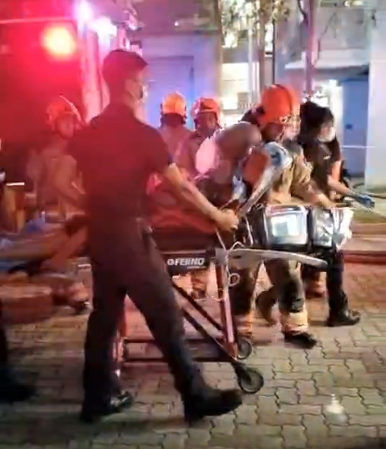 A man was conveyed conscious to Khoo Teck Puat hospital.