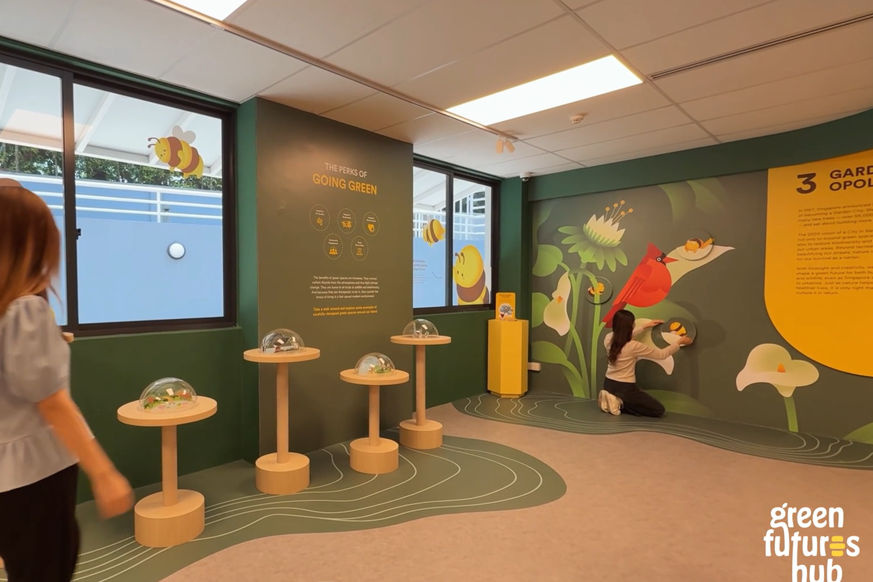 The Green Futures Hub is an experiential sustainability space where climate adaptation and eco stewardship are brought to life through immersive, hands-on experiences. 