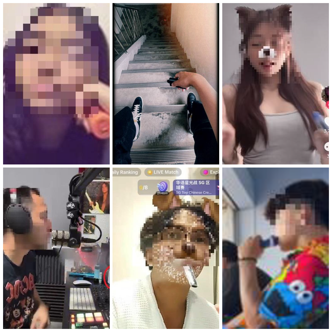 Screenshots of social media posts by offenders who were fined for posting videos and photographs with e-vaporisers in 2Q 2025.