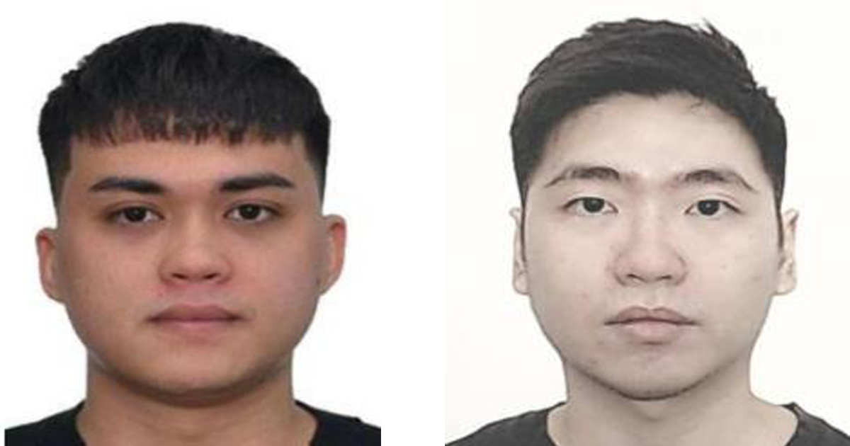 Jonathan Boneta (left) and Lee Ding Hao (right)