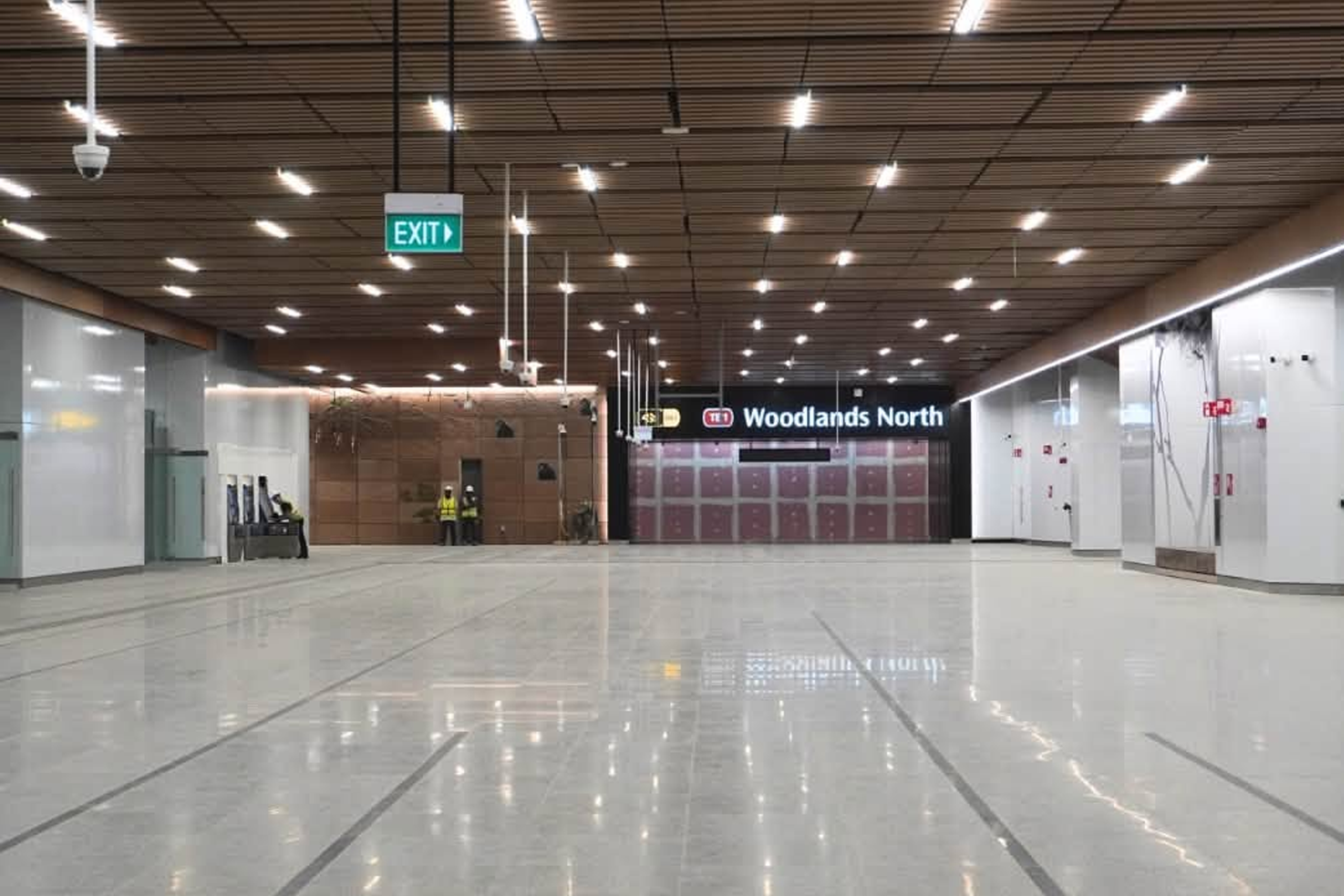 The basement 1 concourse where commuters can transfer between the MRT's Thomson-East Coast Line and the RTS Link.