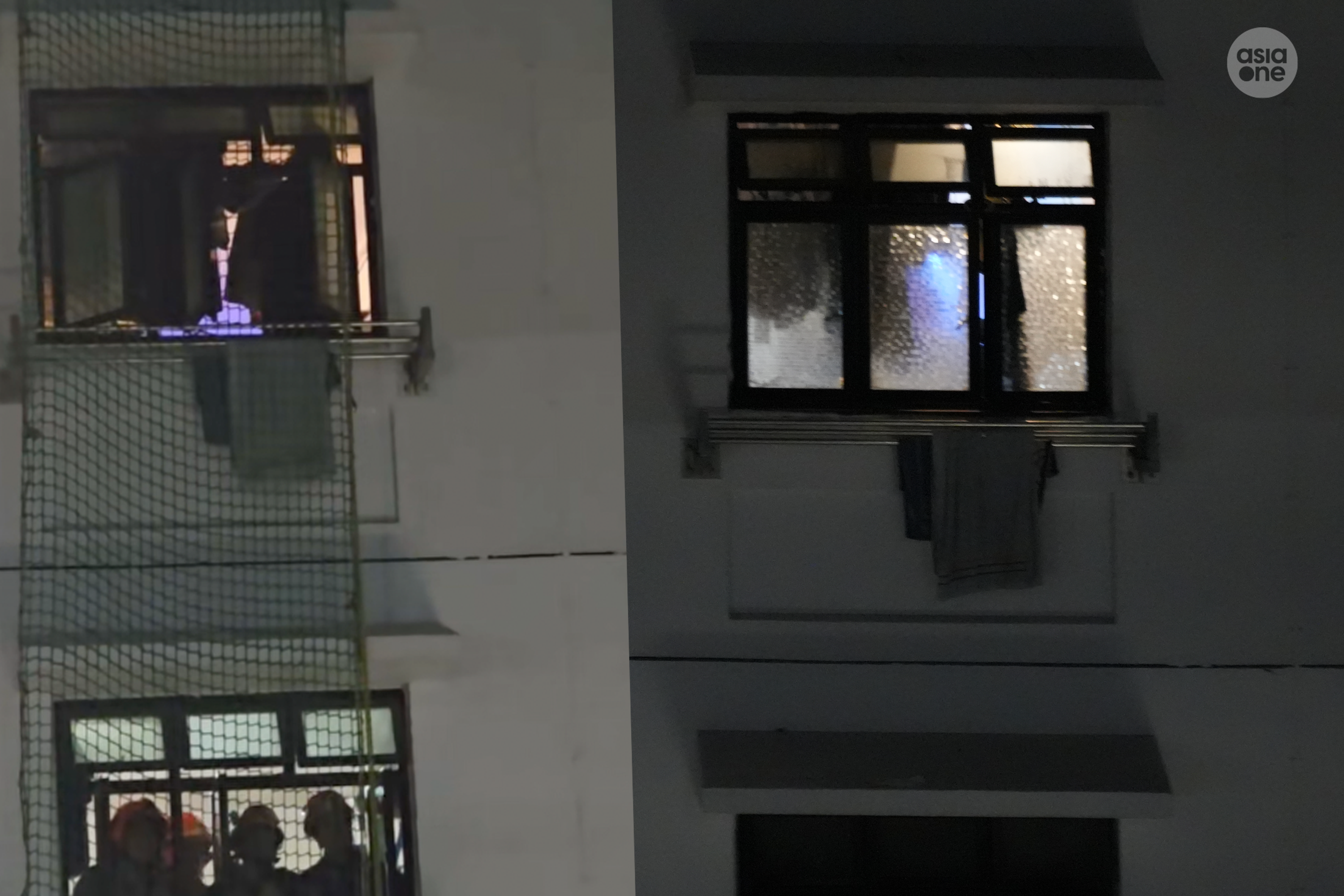 DART rescuers threw a net over the unit as officers gained entry to the unit. PHOTO: AsiaOne/Danial Zahrin