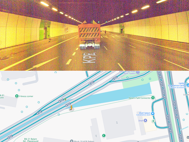 The accident happened at about 11.40am, along the KPE towards MCE, after the Airport Road entrance.