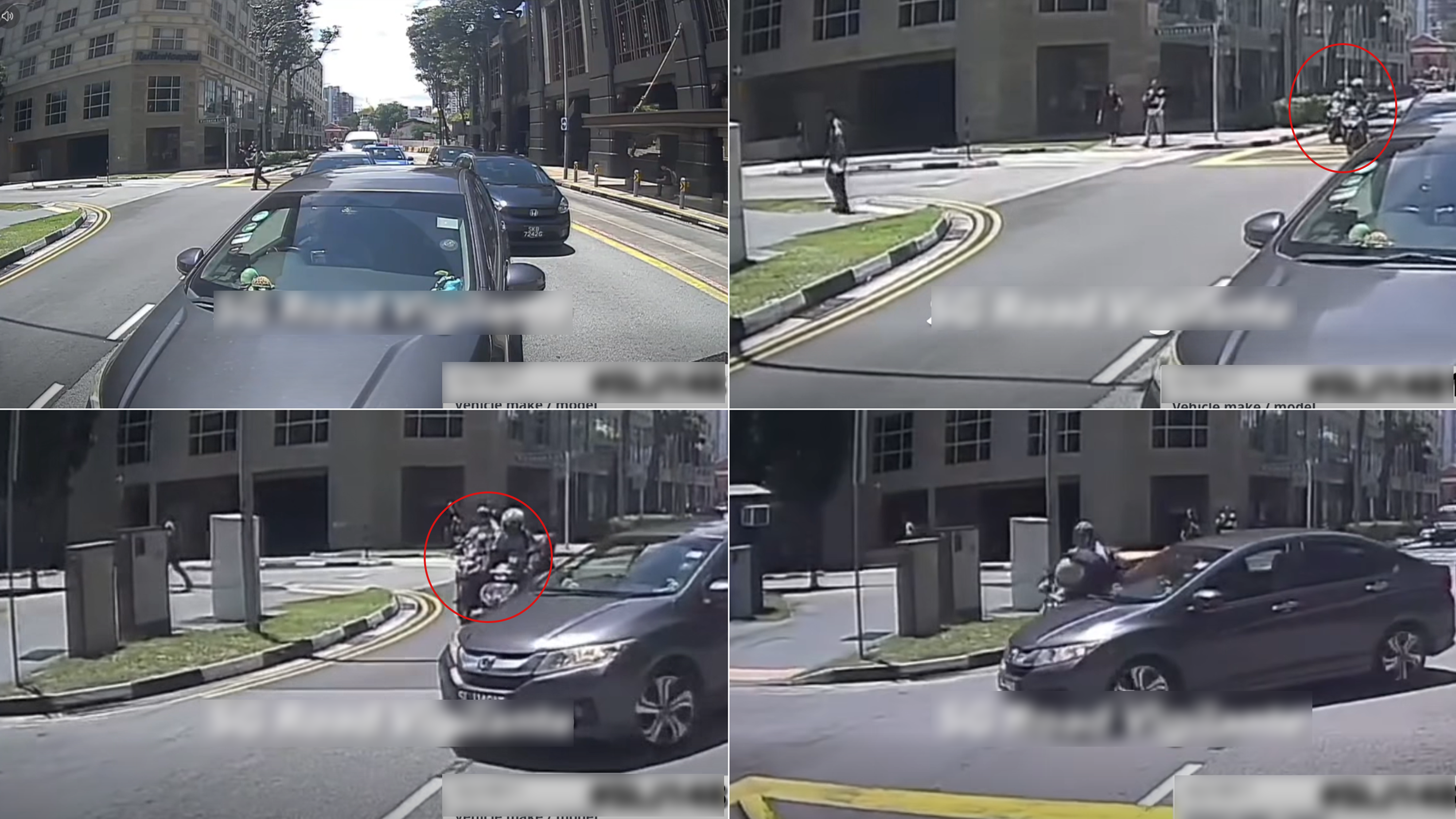 Scene breakdown showing how the accident happened.