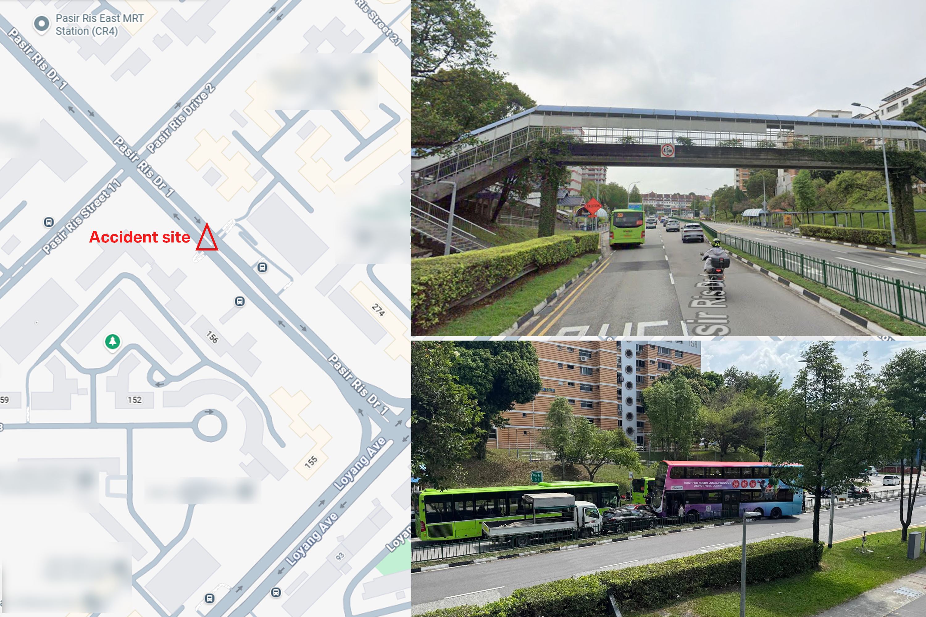Map showing where the accident took place. 