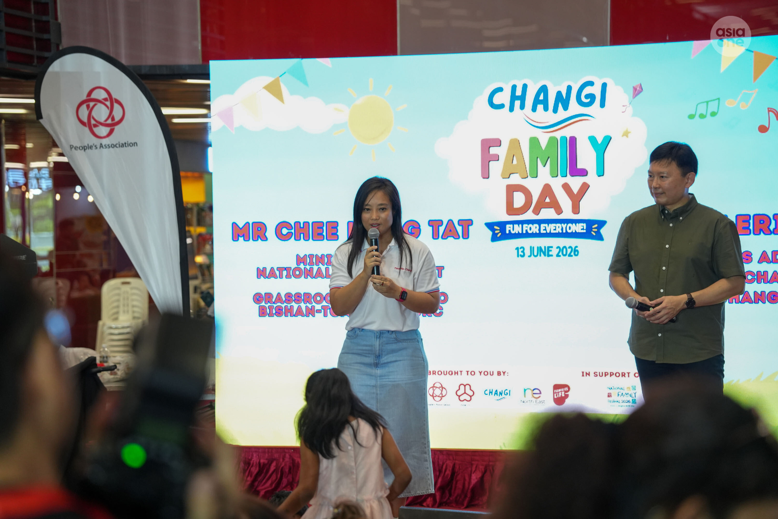 MP for Pasir Ris-Changi GRC Valerie Lee sharing an update on the upcoming community hub.