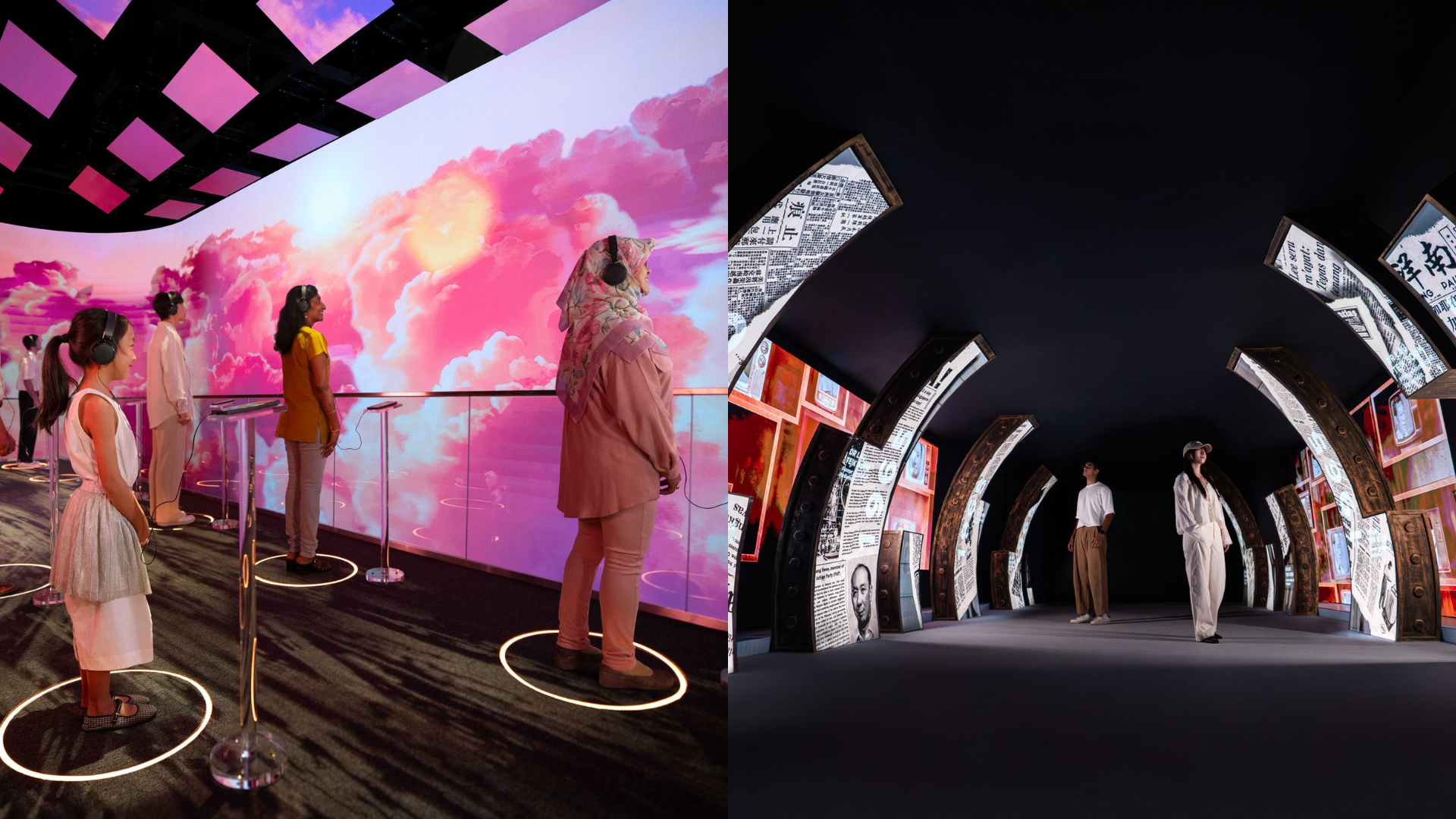 Windows in the Sky (left) and Wheels of Time (right)