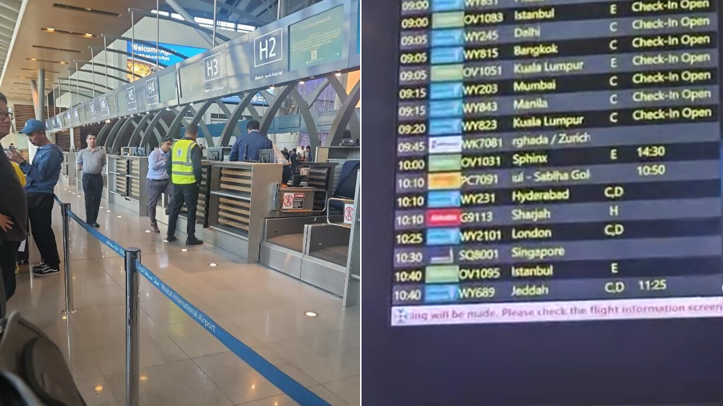 Francesca described the situation at the airport as "calm and orderly". Four counters were specially set up for passengers of SQ8001 despite Singapore Airlines not having an operating presence there.