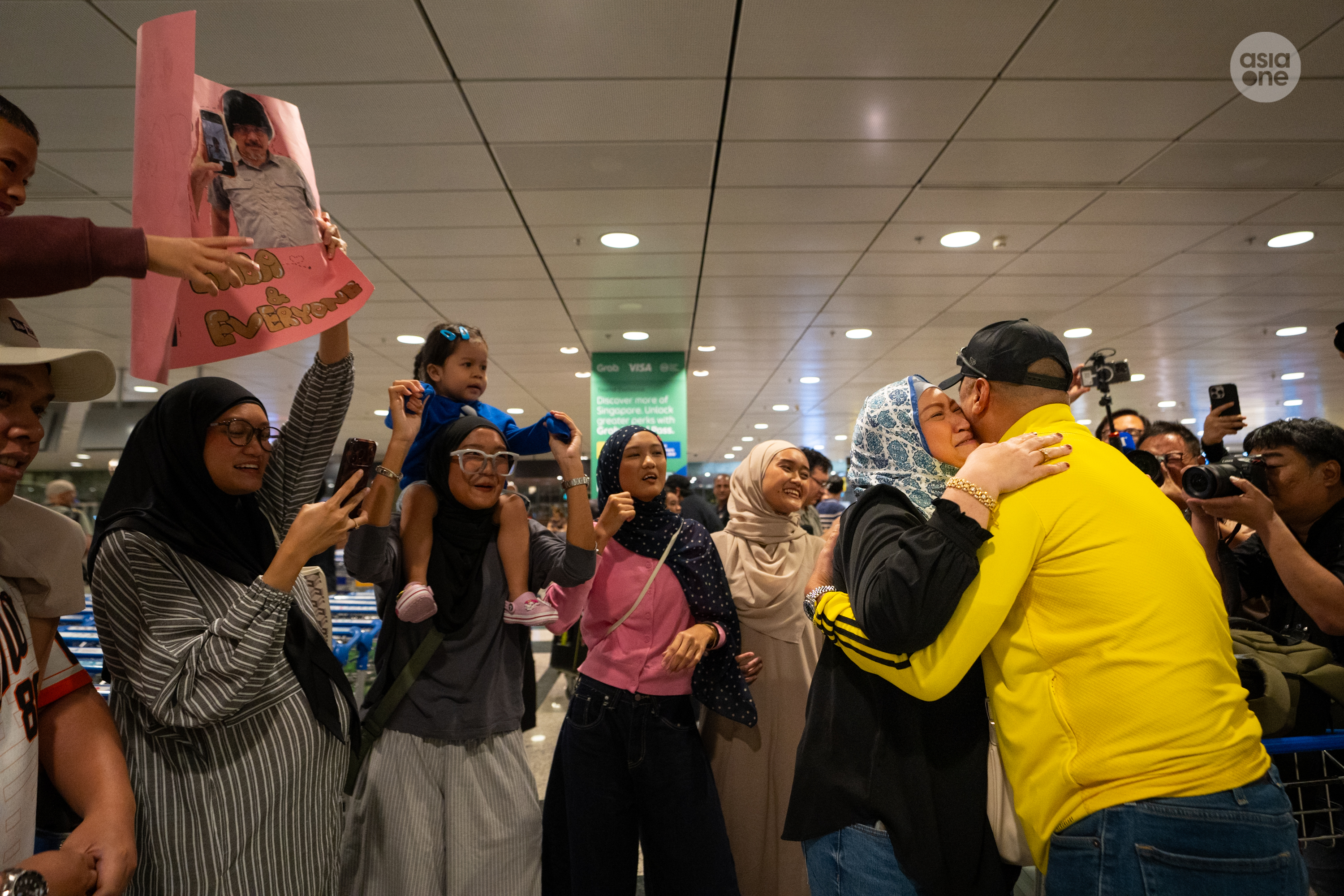 Tears of joy, hugs, and smiles as family members reunite with their loved ones.