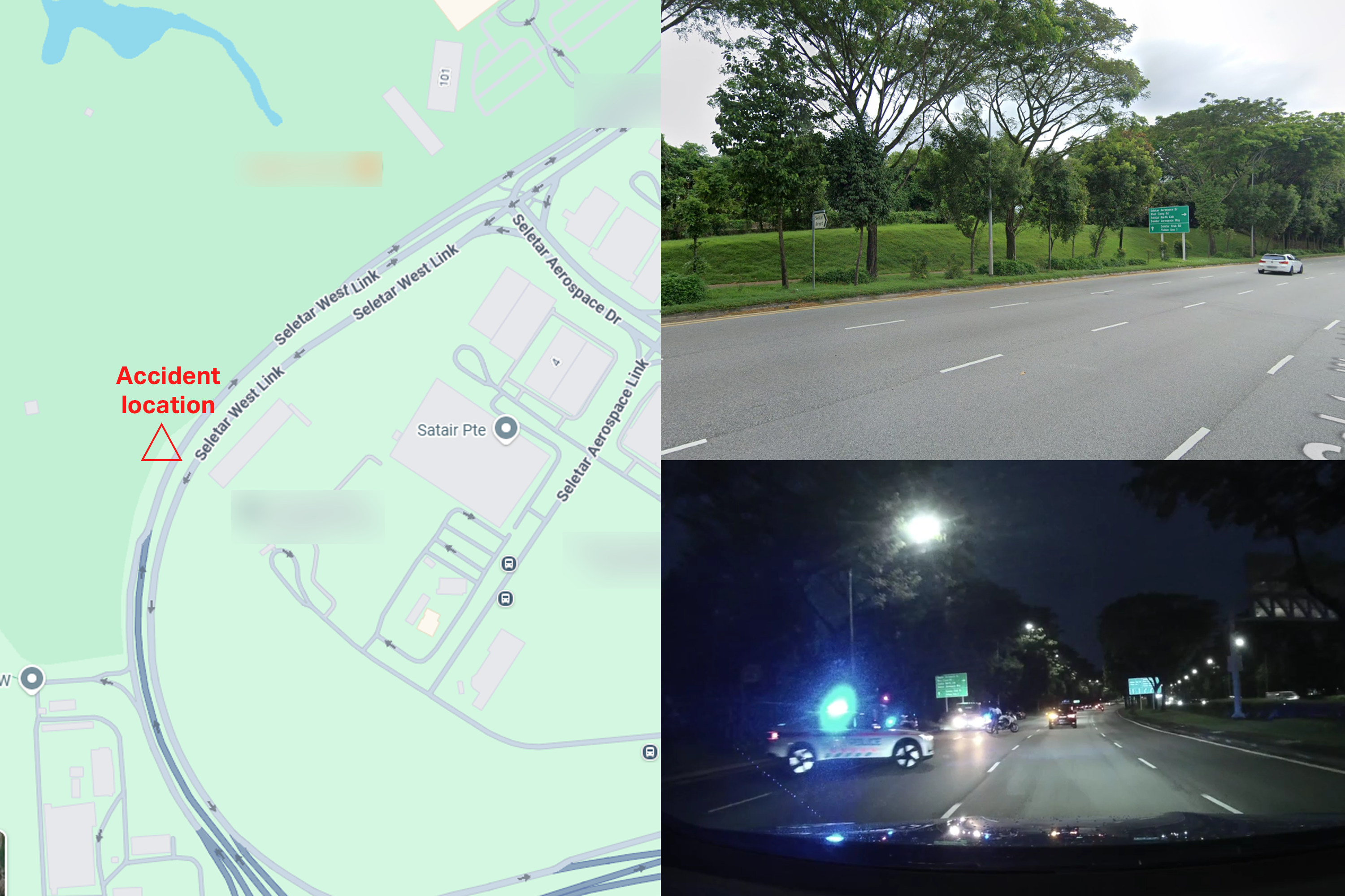 Map showing where the accident happened.