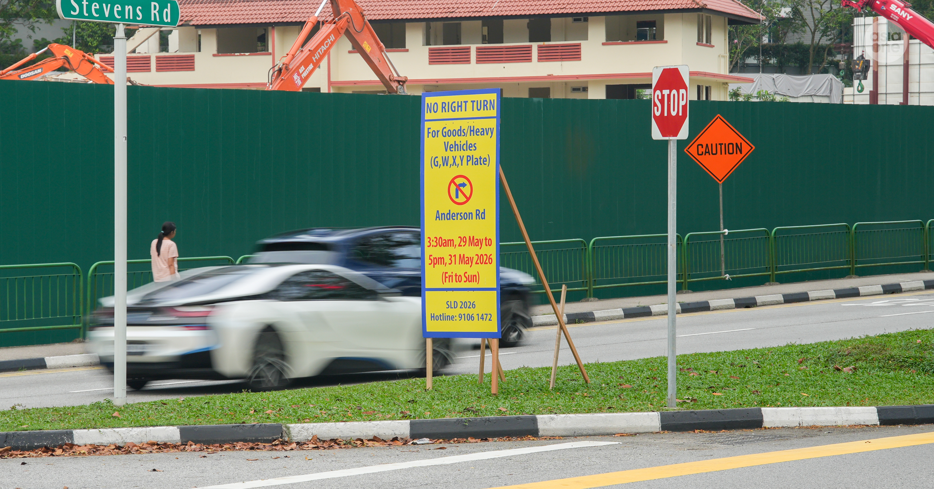 Entry for commercial vehicles into Anderson Road will be restricted during the summit.