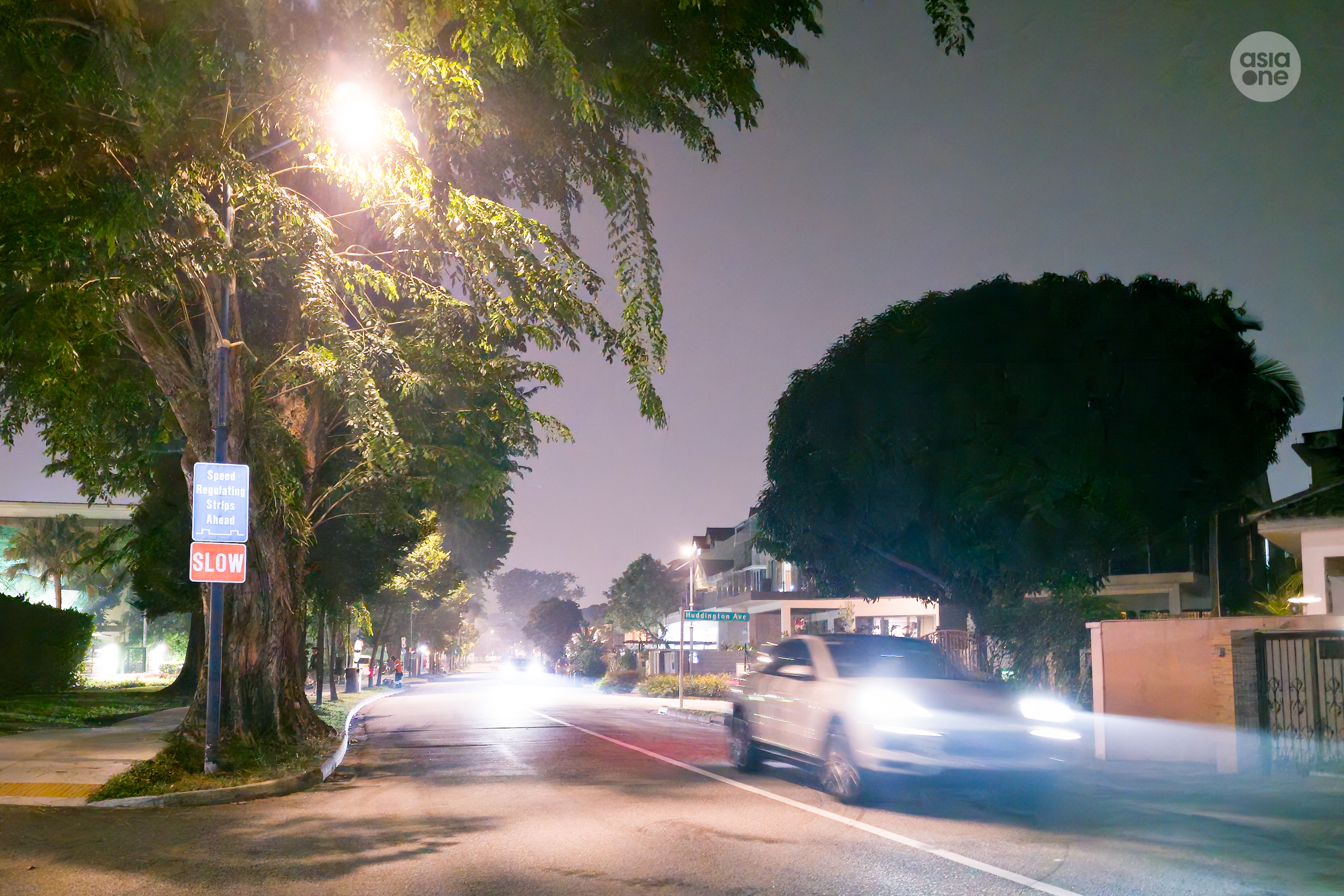 Hazy conditions observed in Serangoon on Monday (Oct 5) night.