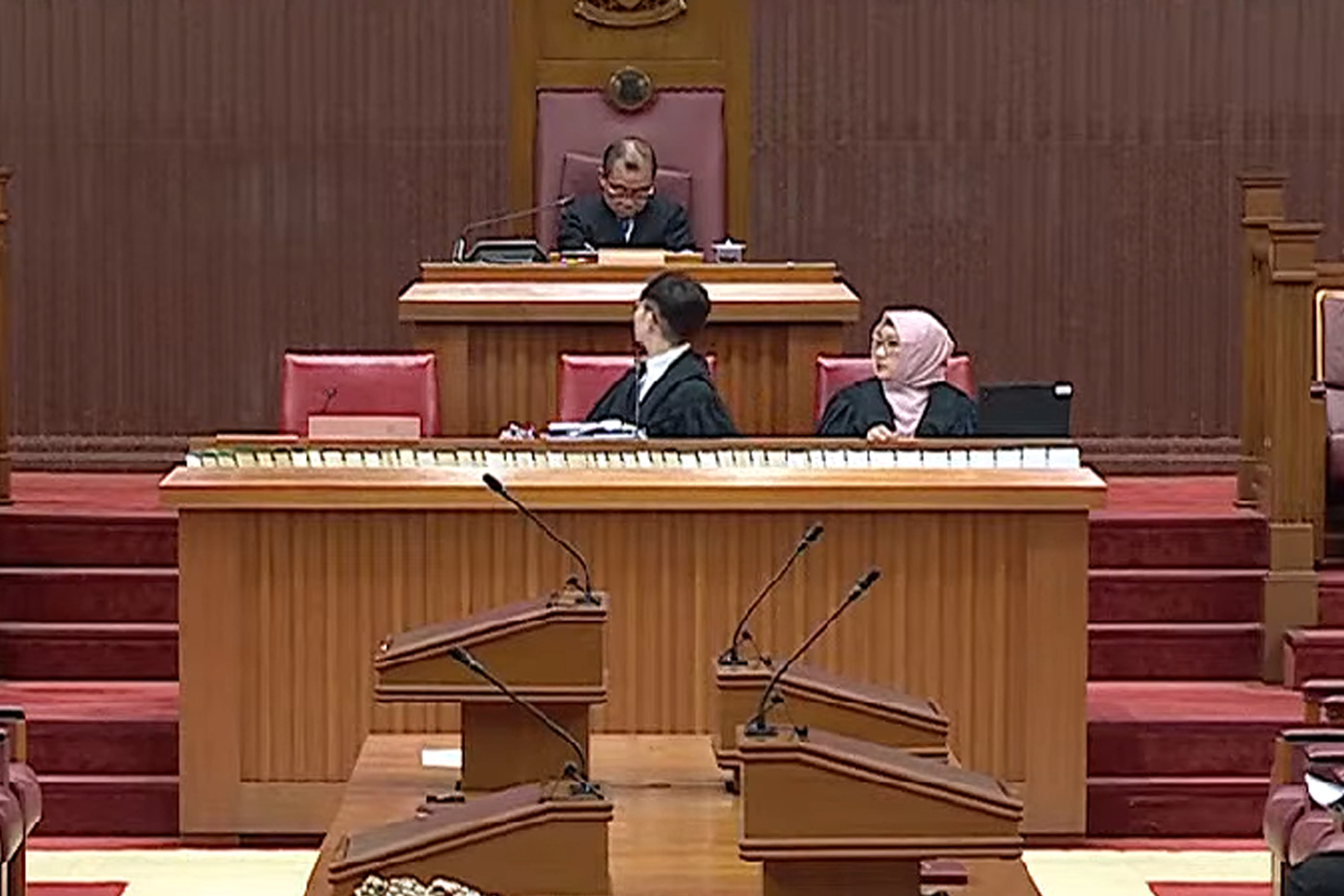 Speaker of Parliament Seah Kian Peng said he had felt unwell and had taken medication.