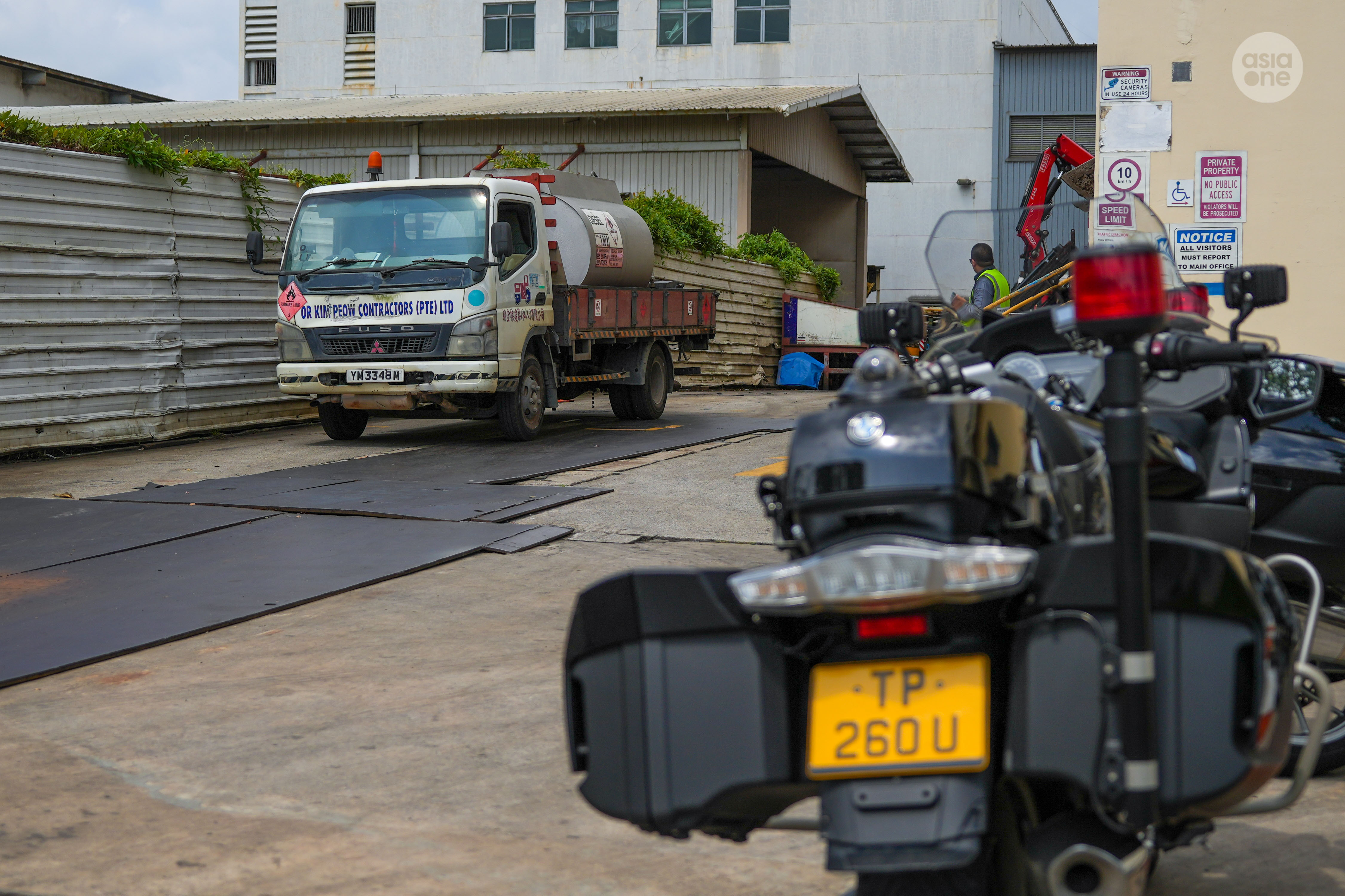 Traffic police enforcement operation on Jan 16, when a lorry belonging to Or Kim Peow was allegedly found without an approved speed limiter.