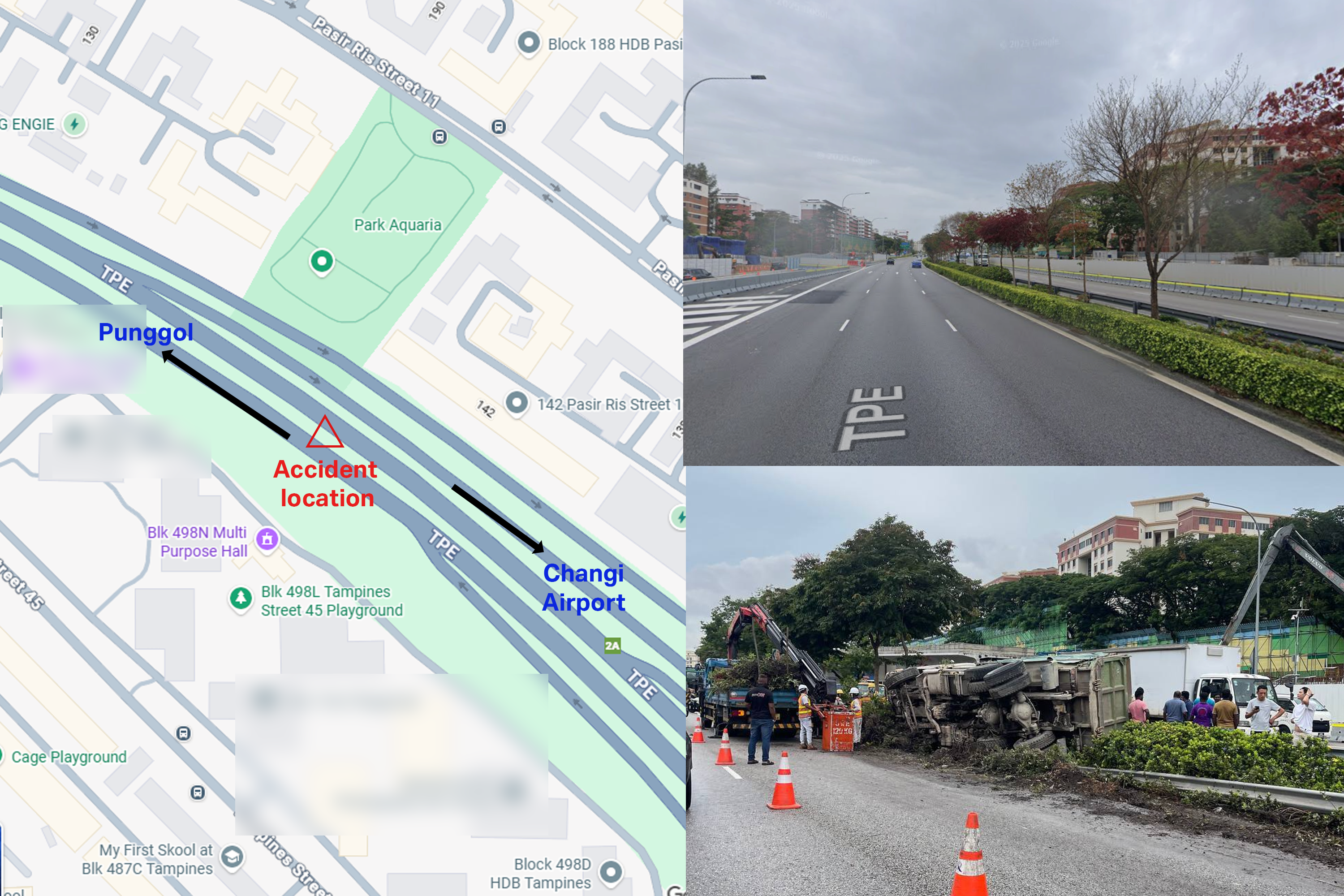 Map showing where the accident on June 22 (Monday) happened.
