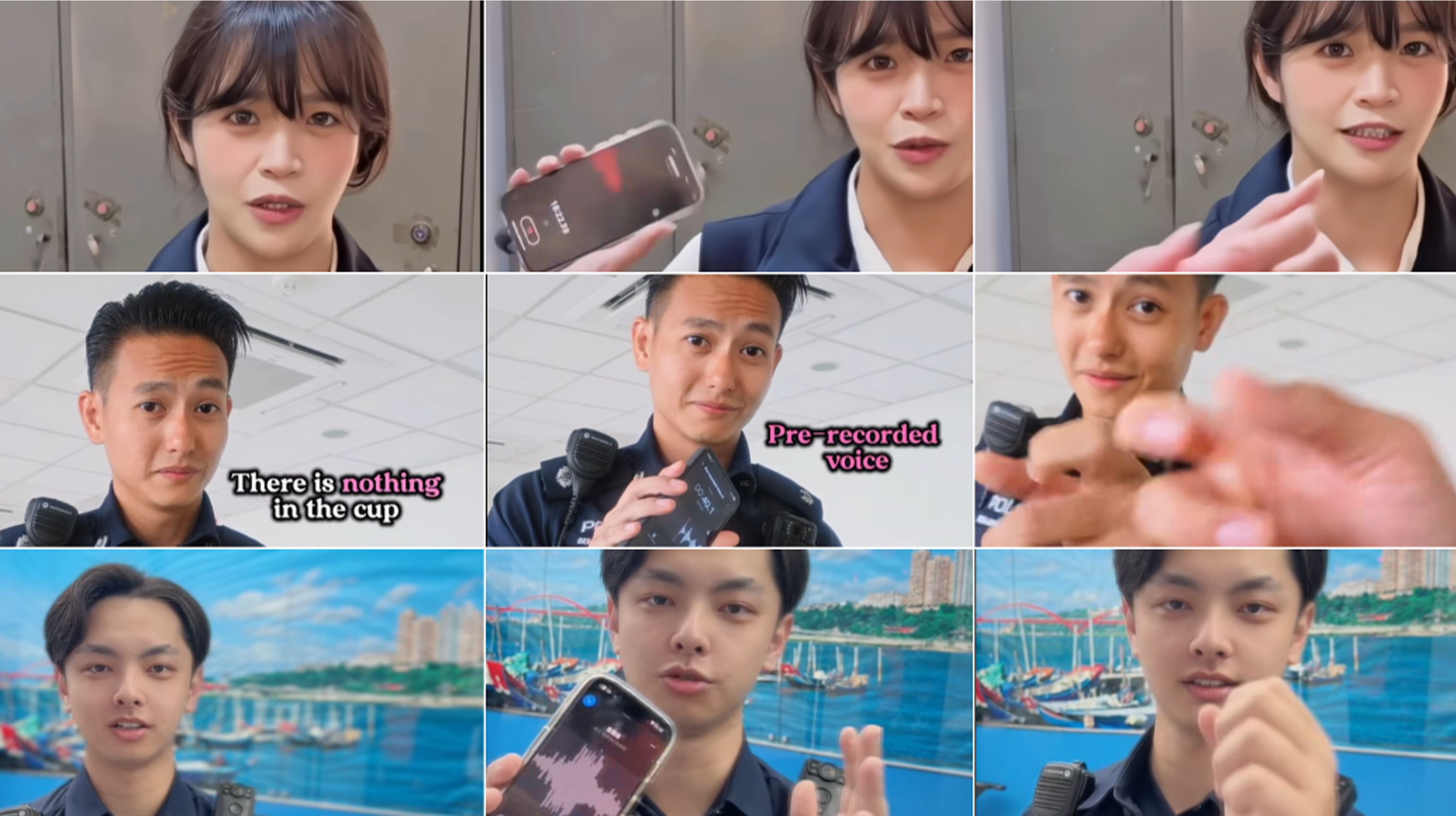 Seeing triple? Taiwan's Banqiao Police and Kaohsiung Police have recreated Hougang NPC's now-viral anti-scam video — scene for scene.