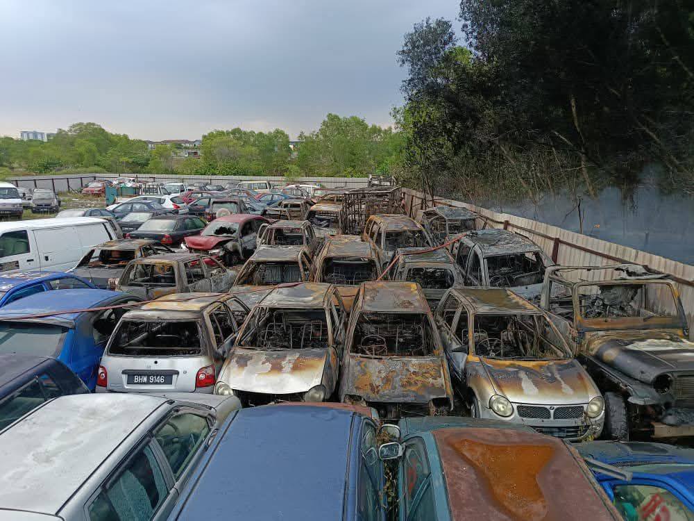 Aftermath of the fire.