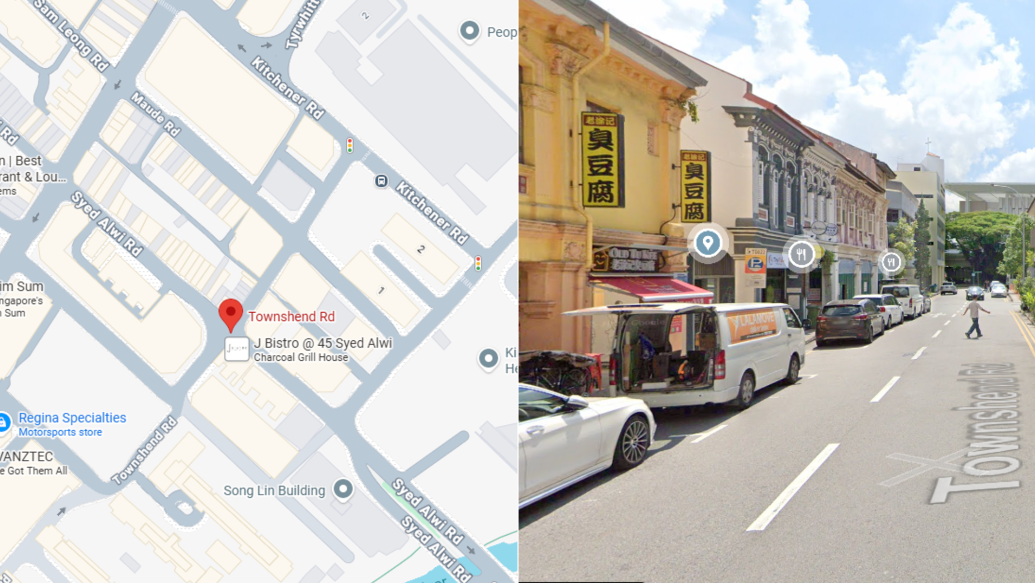 Where the alleged hit-and-run took place.