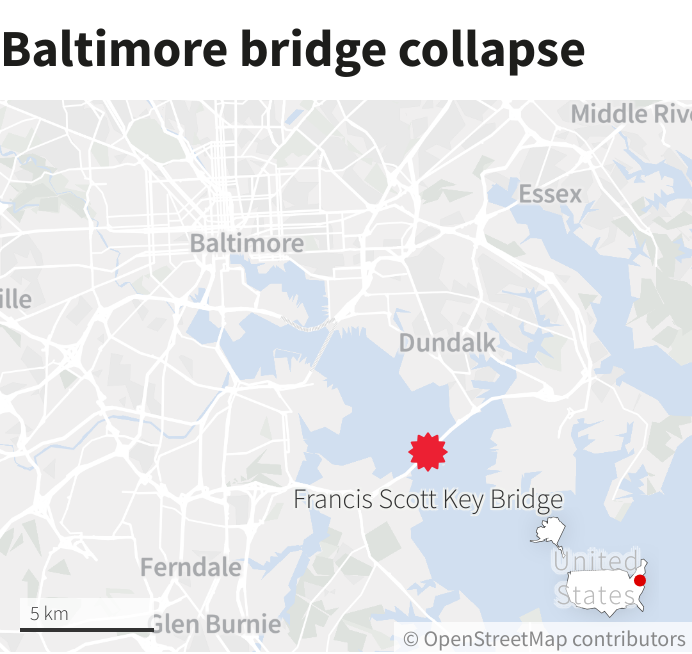 Baltimore's Key Bridge collapses after vessel, believed to be Singapore ...